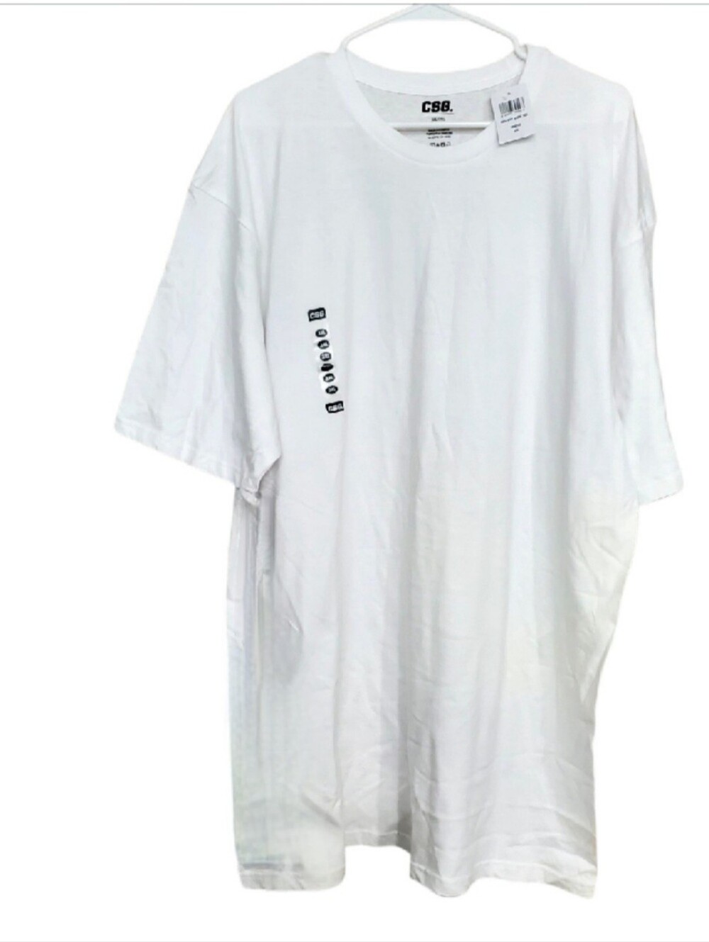 CSG White Men's Graphic Crewneck T-Shirt. Sz3X NWT